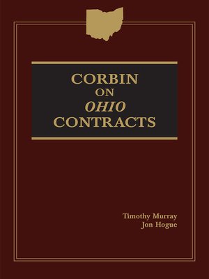 cover image of Corbin on Ohio Contracts